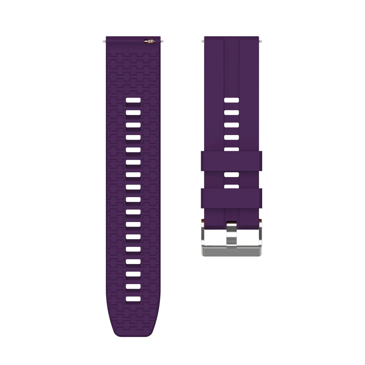 Silicone Strap 'Extreme', laid flat, separate parts, top and underside view