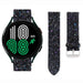 Bracelet cuir scintillant Samsung Galaxy Watch 4 44mm (noir)