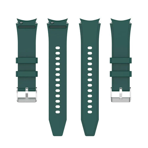 Silicone Strap 'Perfect Fit', laid flat, separate parts, top and underside view