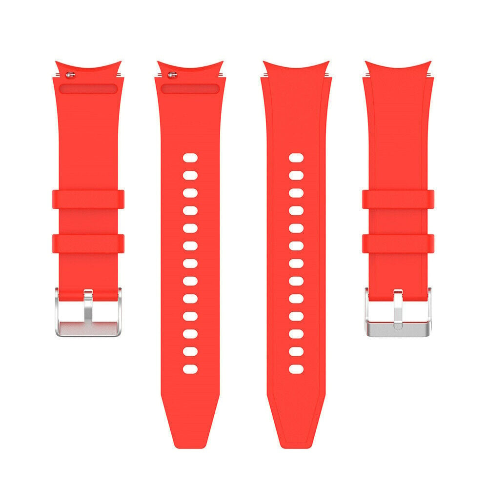 Silicone Strap 'Perfect Fit', laid flat, separate parts, top and underside view