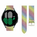 Bracelet cuir pailleté Samsung Galaxy Watch 5 Pro (arc-en-ciel)