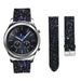Samsung Gear S3 Glitter Leather Strap (Black)