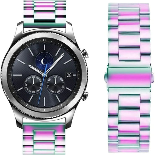 Steel Strap, laid flat, separate parts, top and underside view