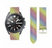 Bracelet cuir pailleté Samsung Galaxy Watch 3 45mm (arc-en-ciel)