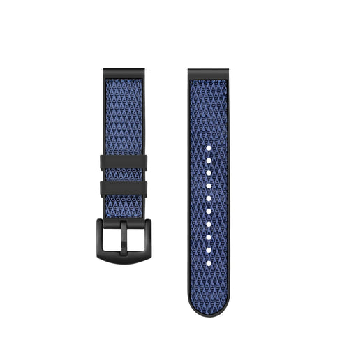 Nylon Hybrid Strap, laid flat, separate parts, top and underside view