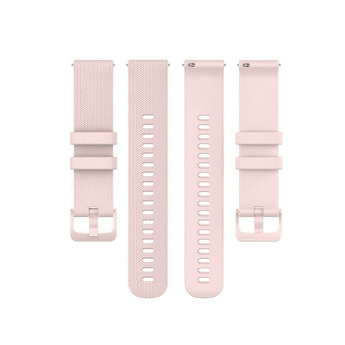 Bracelet montre silicone premium 20mm - universal (rose)