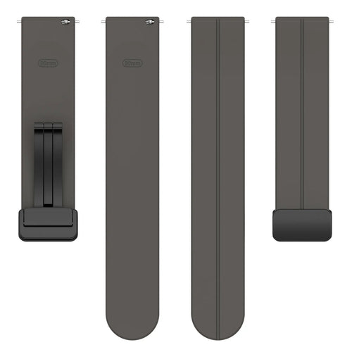 Amazfit Bip U (Pro) D-Buckle Silicone Strap (Dark Grey)