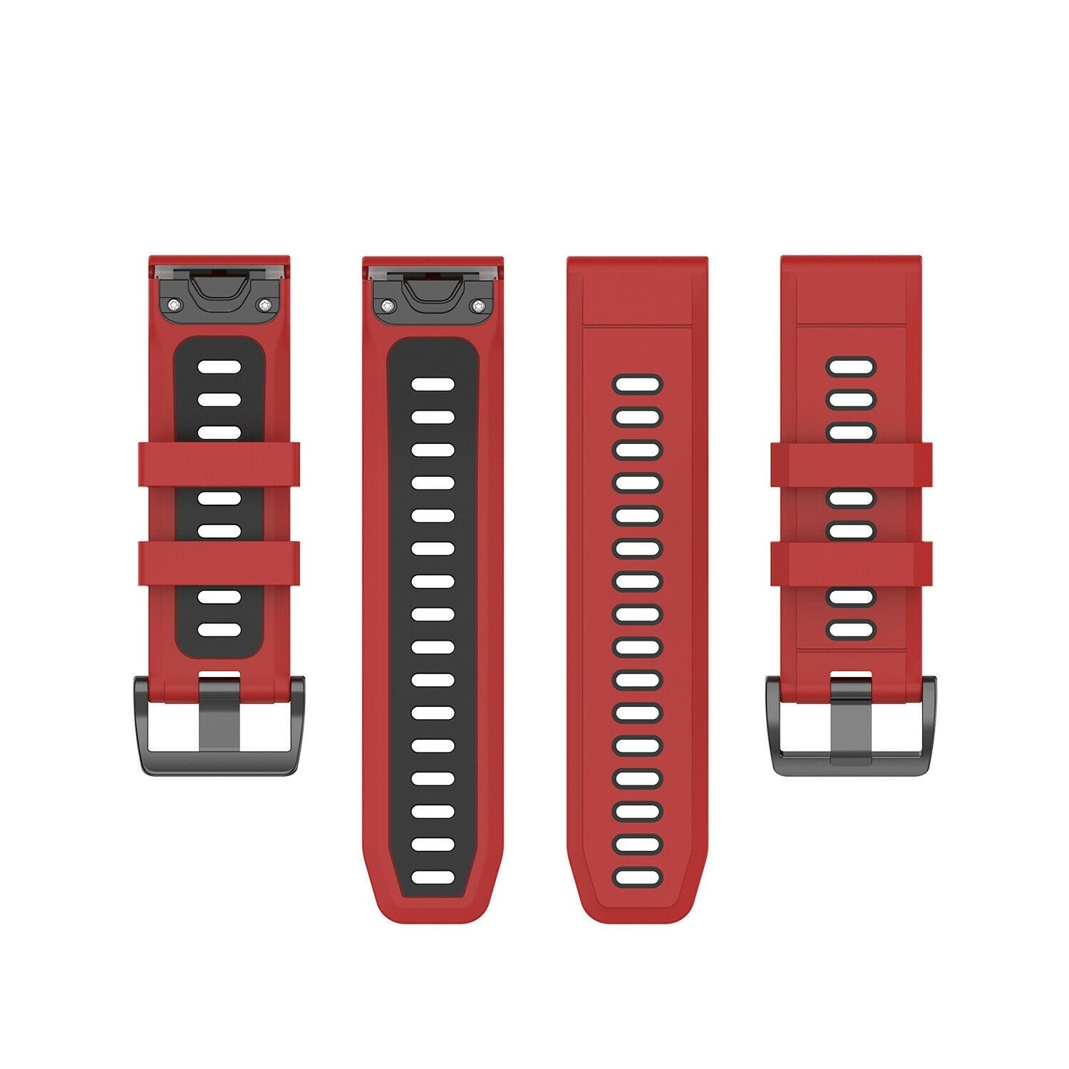 Bracelet à boucle sport Garmin Tactix 8 - 51mm (rouge/noir)