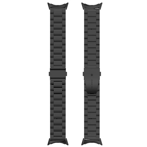 Steel Strap, laid flat, separate parts, top and underside view