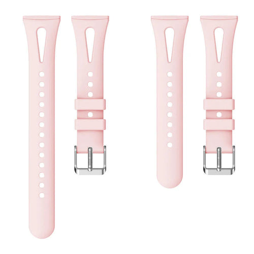 Silicone Strap 'Deluxe', laid flat, separate parts, top and underside view