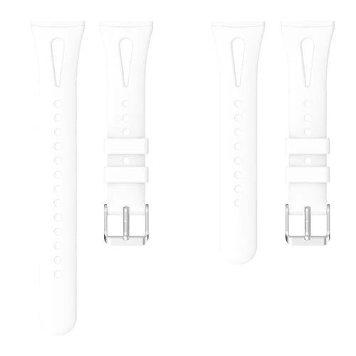 Silicone Strap 'Deluxe', laid flat, separate parts, top and underside view