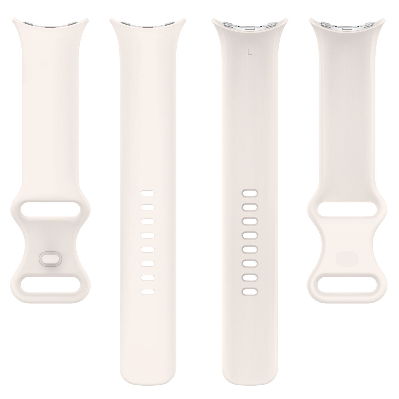 Bracelet silicone Google Pixel Watch 3 - 41mm Classic (blanc opaque)