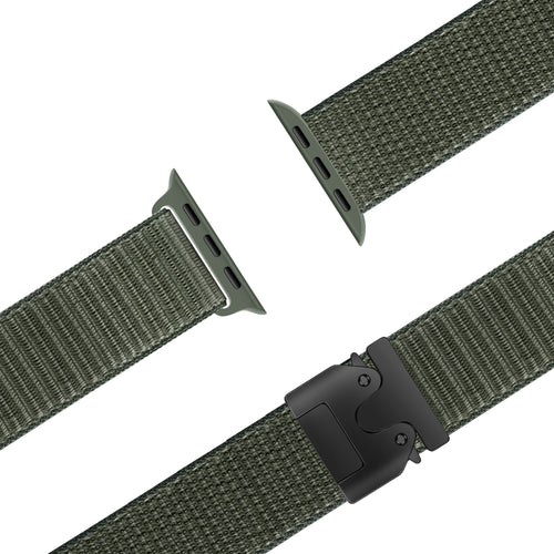 Bandz Bracelet nylon 'Classic' boucle en P Apple Watch Ultra (vert militaire)
