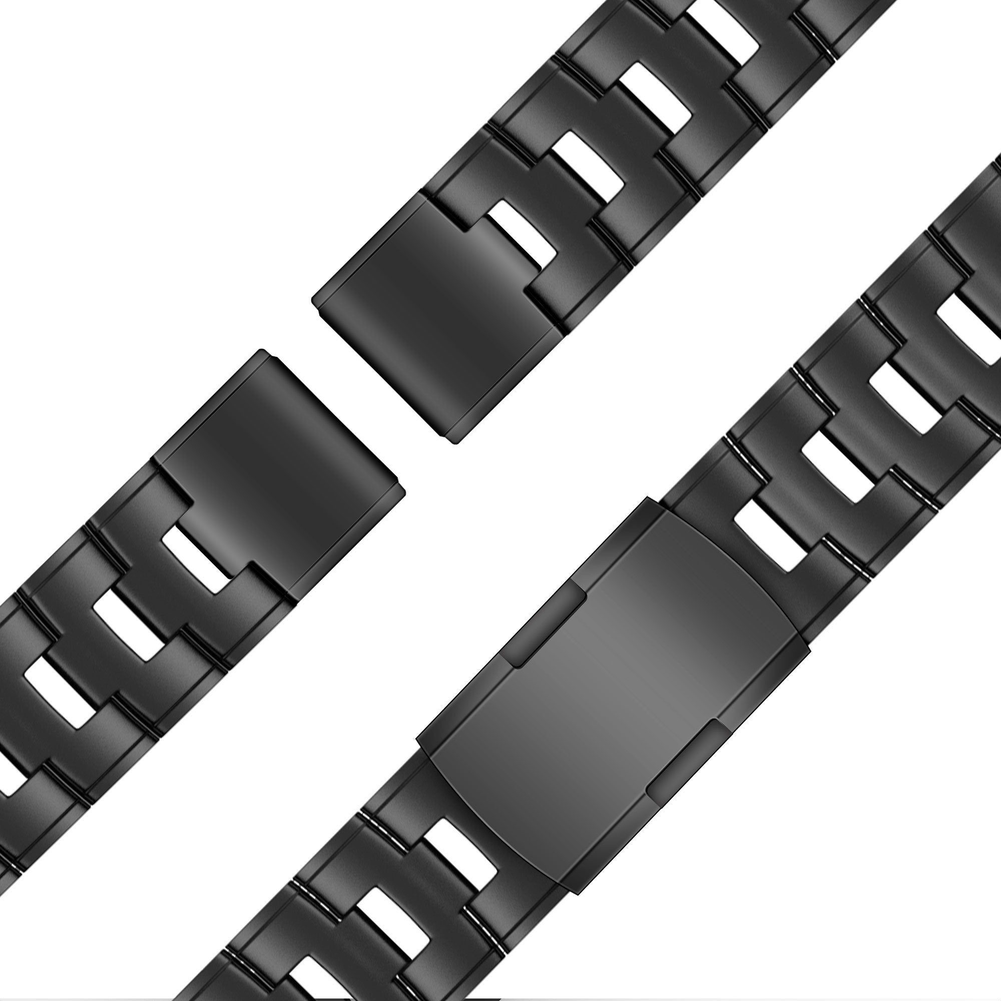 Bandz Bracelet à maillons en titane Garmin Tactix 7 Pro (noir)