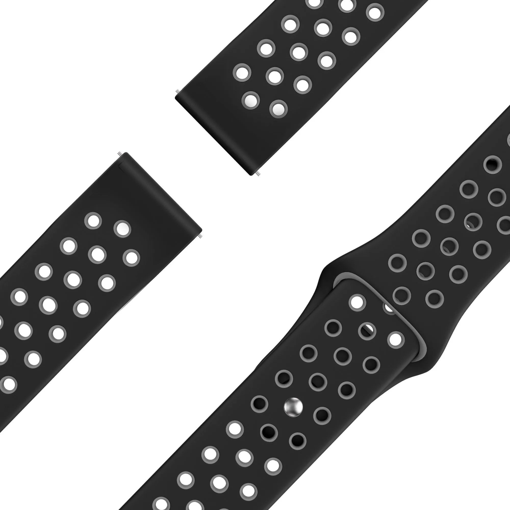 Bandz Suunto 5 Peak Sport Strap 'Deluxe' (Black/Grey)