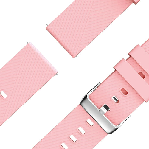 Bandz Oozoo Smartwatch 20mm Silicone Strap 'Deluxe' (Pink)
