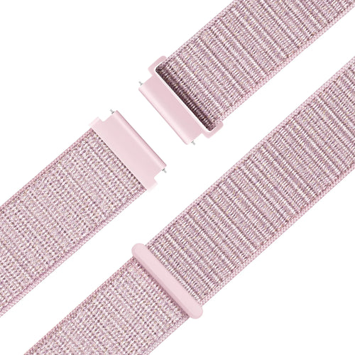 Nylon Strap 'Classic', pink, laid flat, joined, 45° top view