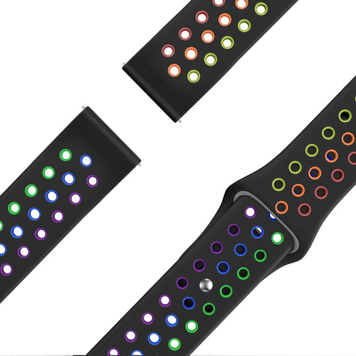 Bandz Bracelet sport 'Deluxe' ICE Smart 2.0 Square 1.70 (noir/arc-en-ciel)