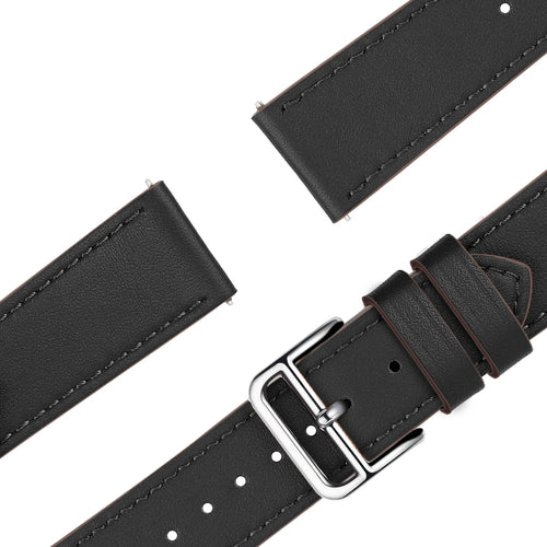Bandz Bracelet cuir 'Deluxe' OnePlus Watch 3 (noir)