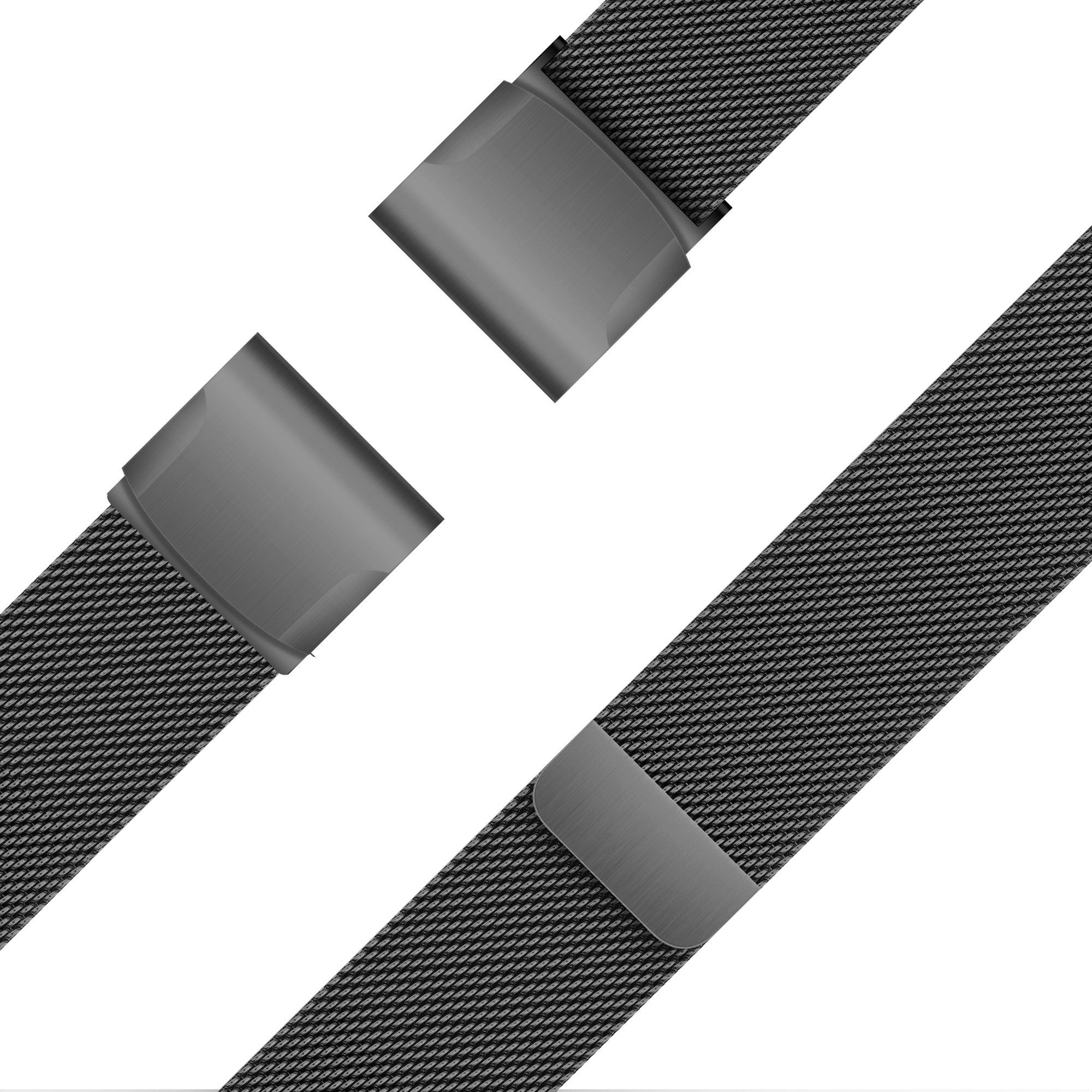 Bandz Bracelet milanais 'Loop' Garmin Quatix 8 Pro - 47mm (noir)