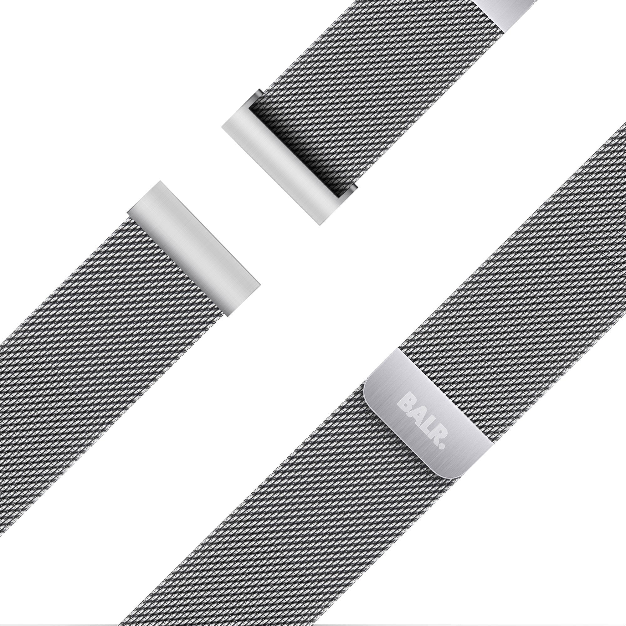 BALR Samsung Galaxy Watch Active Milanese Strap (Silver)