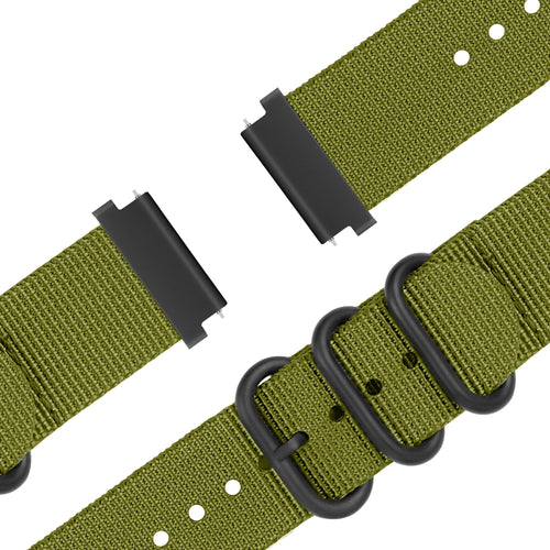 Bandz Bracelet nylon avec boucle Huawei Watch 5 - 46mm (vert)