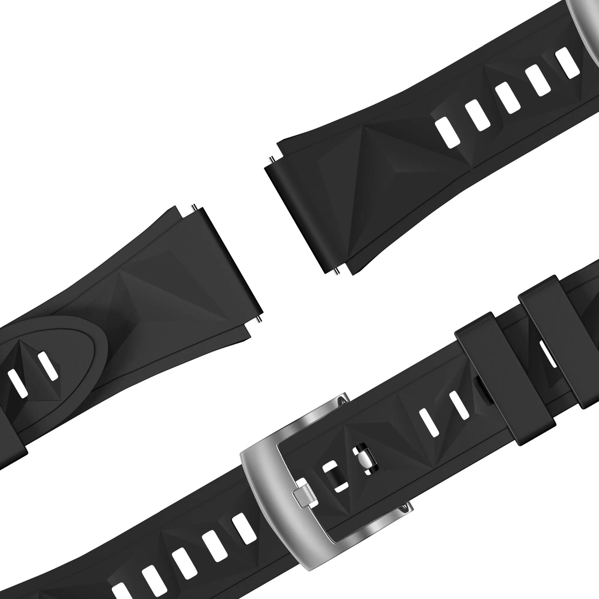Bandz Bracelet silicone 'Easy Fit' OnePlus Watch 3 - 43mm (noir)