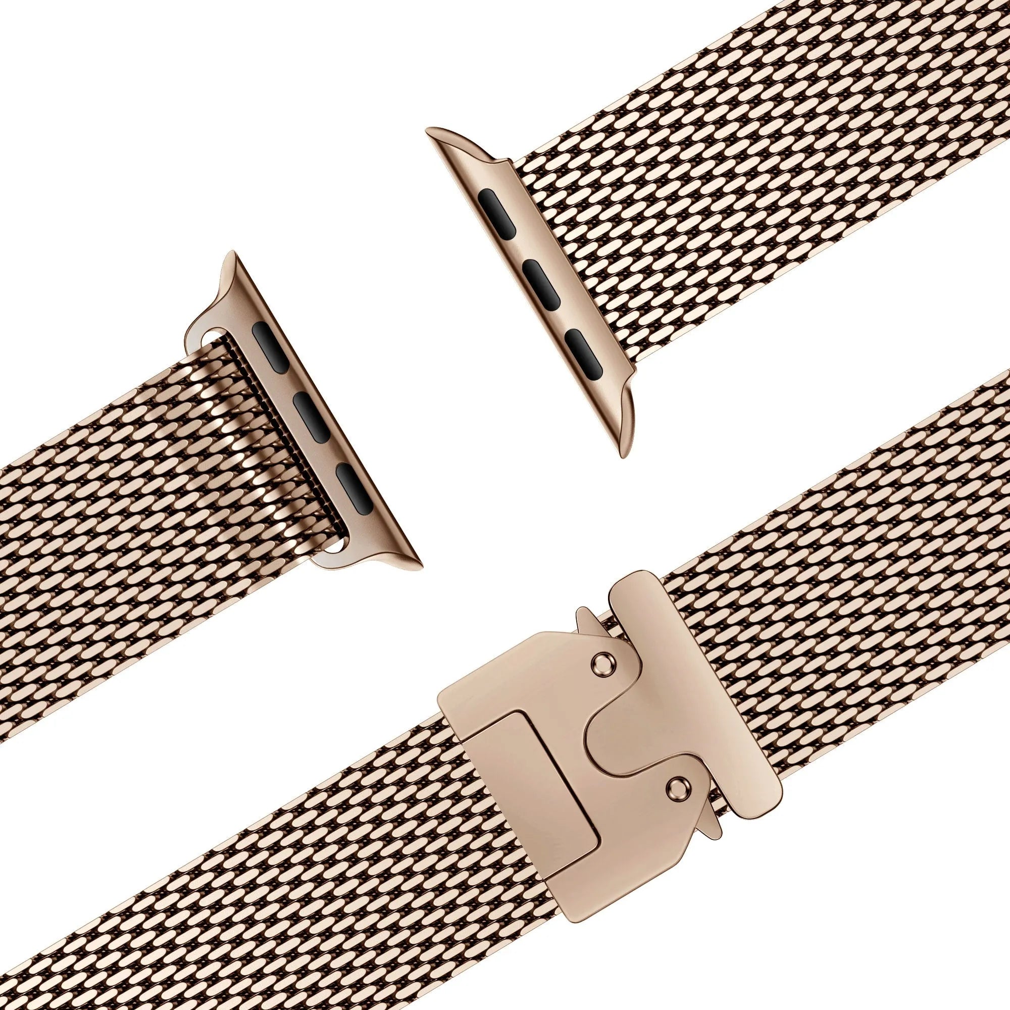 Bandz Bracelet Milanais Loop avec P-buckle Apple Watch (or rose)