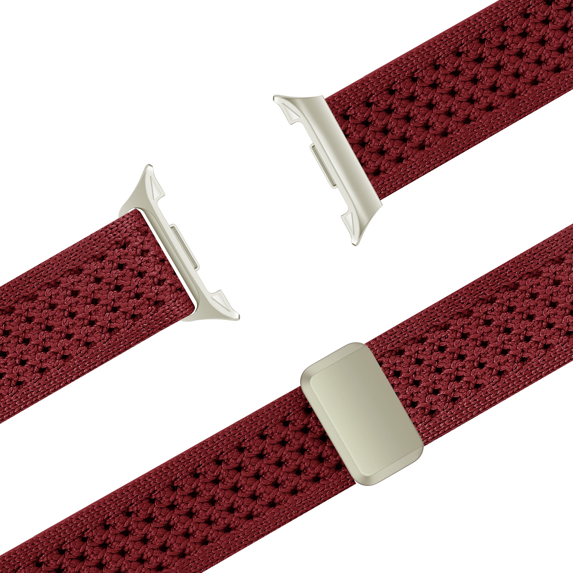 Bandz Bracelet nylon vintage Samsung Galaxy Watch 9 - 44mm (rouge)