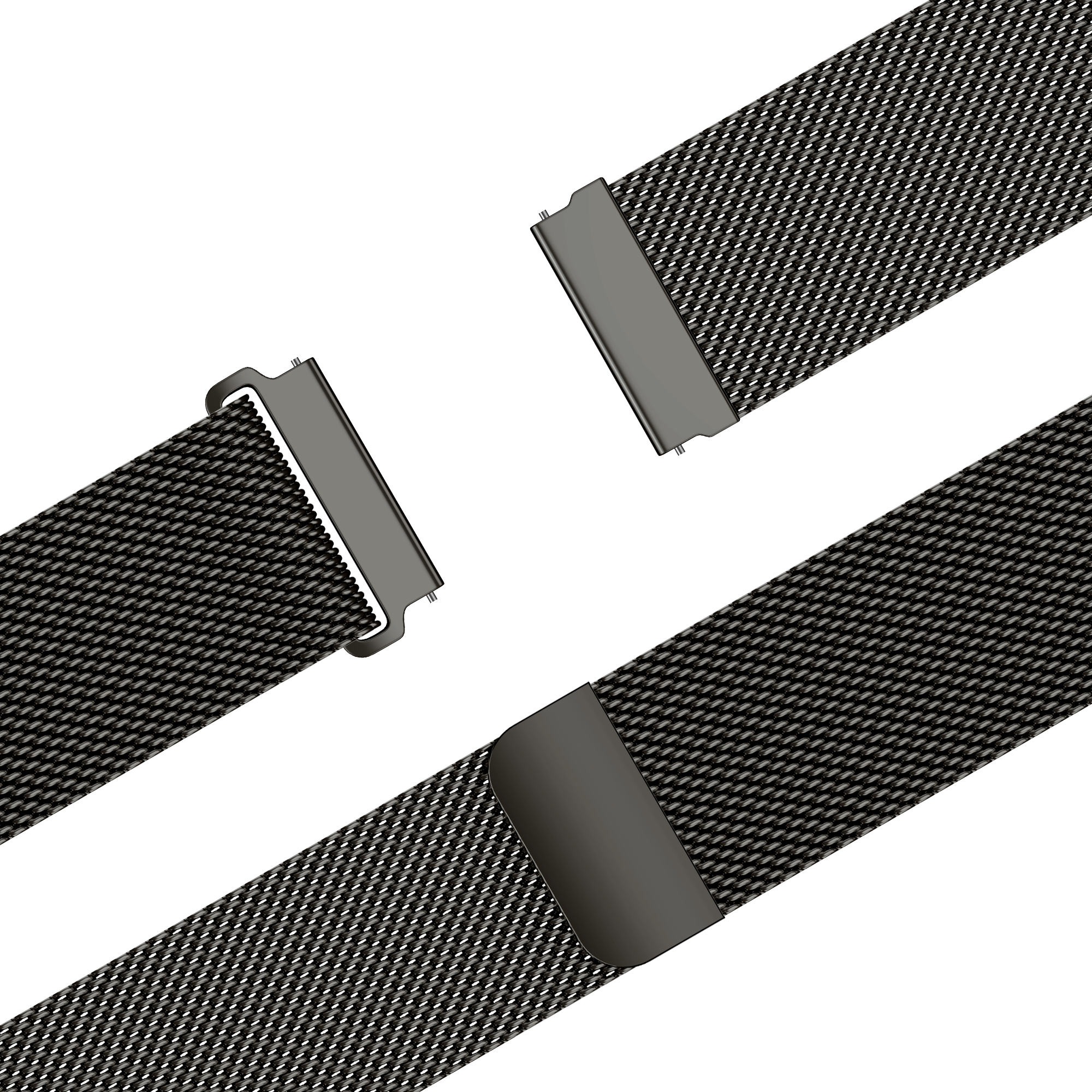 Bandz Bracelet milanais 'One Push' Xiaomi Mi Watch (gris titane)