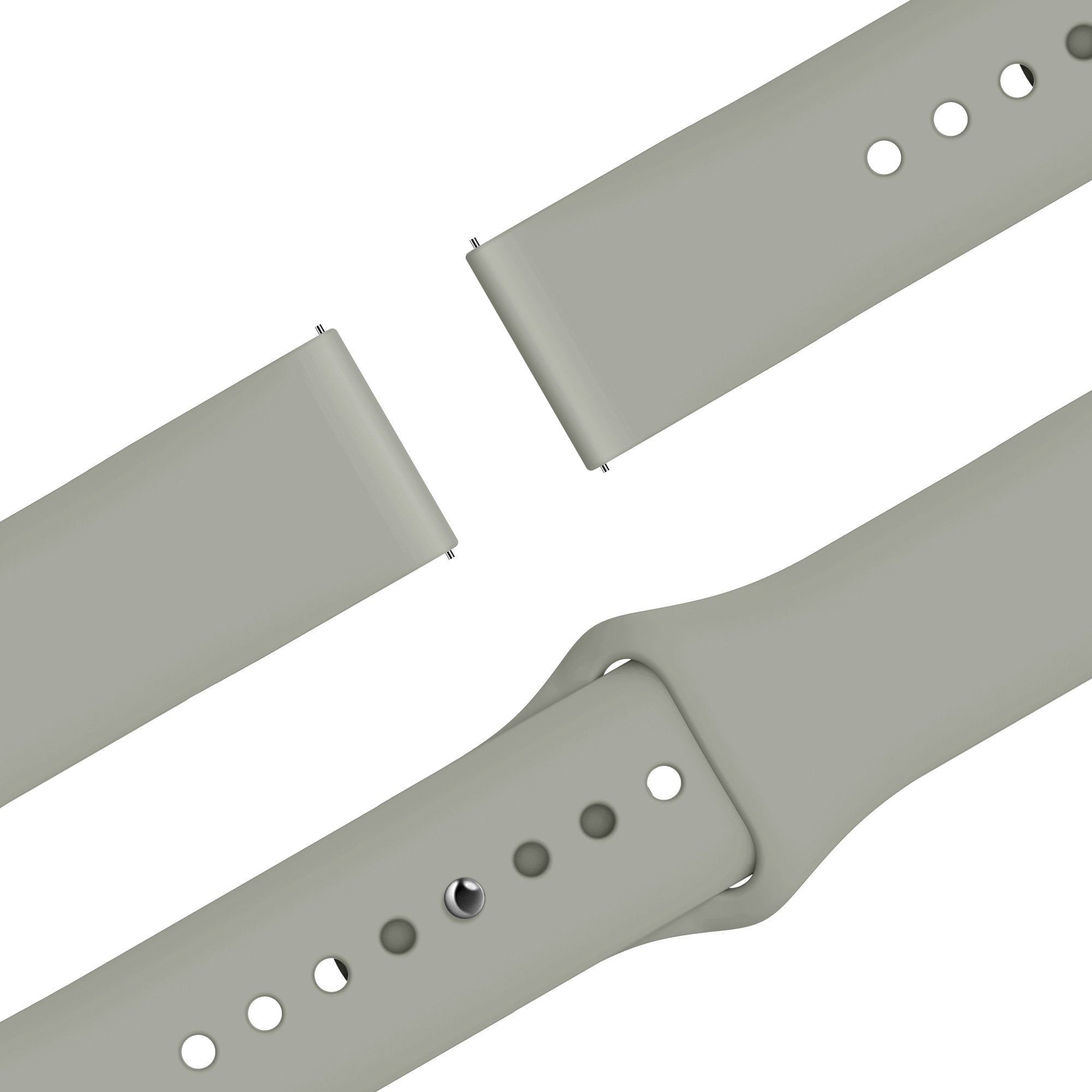 Bandz Bracelet sport 'Easy Fit' Huawei Watch 5 - 42mm (gris clair)