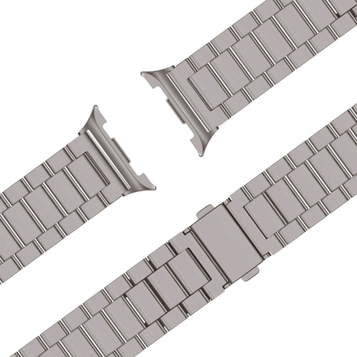 Bandz Samsung Galaxy Watch 9 - 44mm Steel Strap 'Classic' (Titanium)