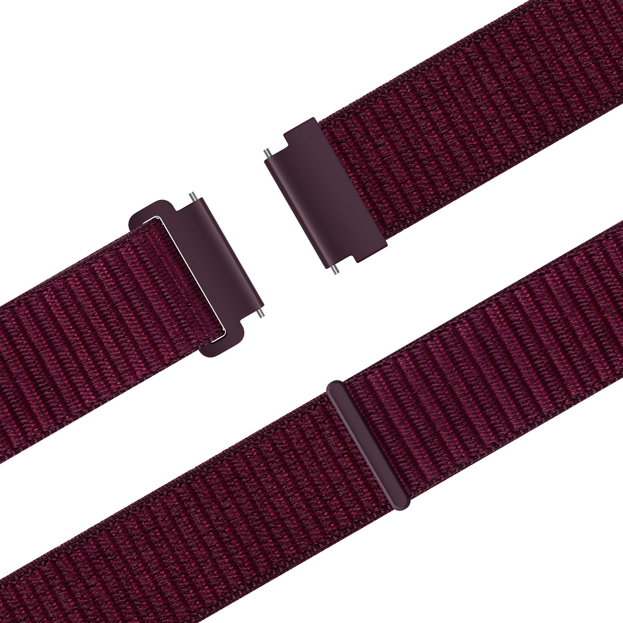 Bandz Samsung Galaxy Watch FE Nylon Strap 'Easy Fit' (Plum)