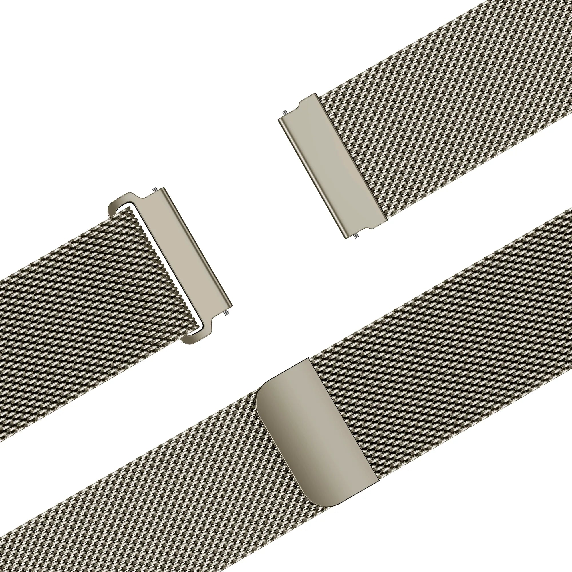 Bandz Bracelet milanais 'One Push' Huawei Watch 4 Pro (titane)