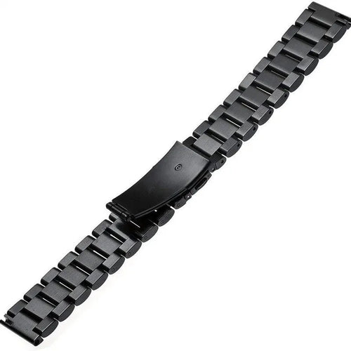 Titanium Strap, black, laid flat, joined, 45° top view
