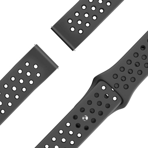 Bandz Garmin Vivoactive 4 Sport Strap 'Deluxe' (Dark Grey/Black)