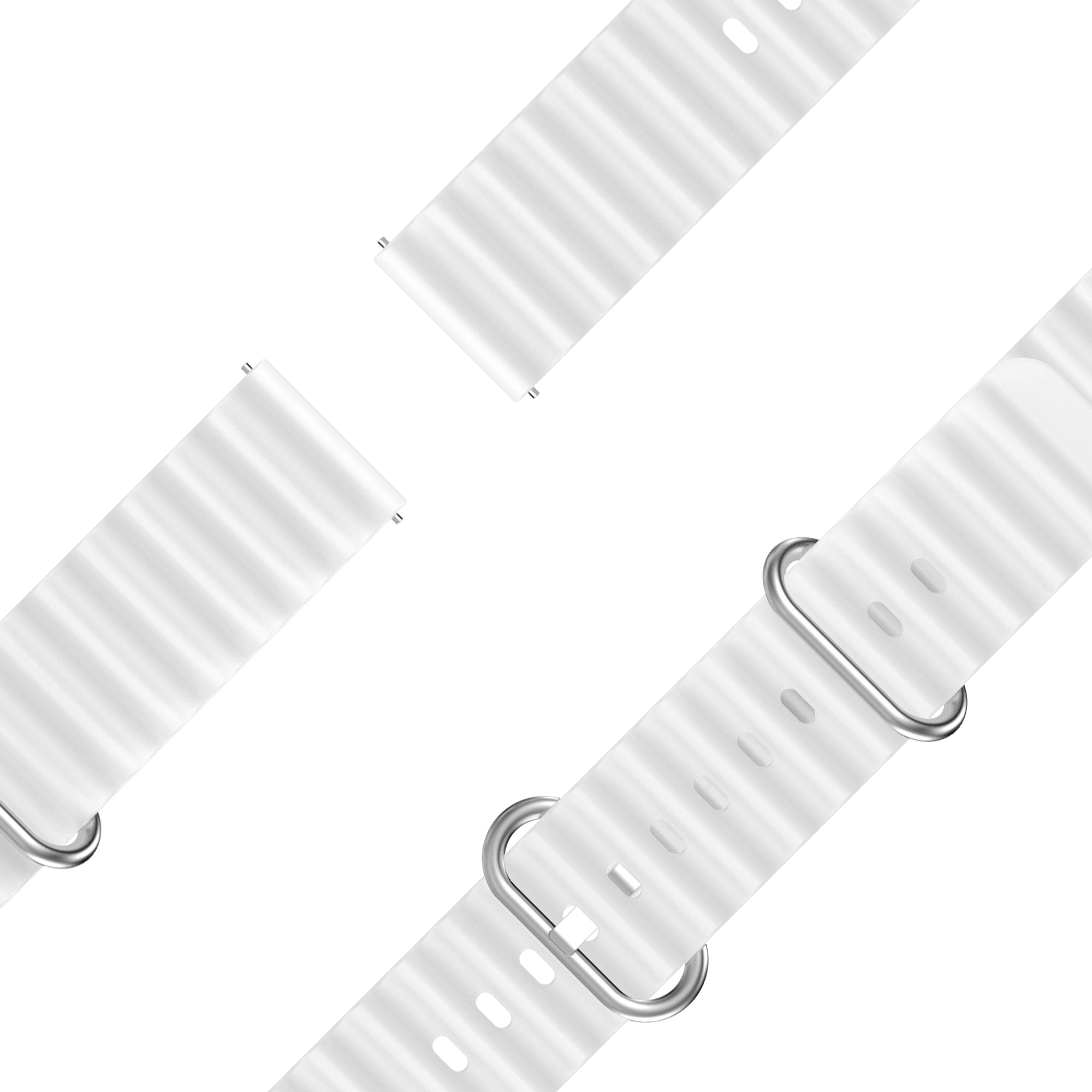 Bandz Bracelet Océan 'Classic' Garmin Vivomove Trend (blanc)