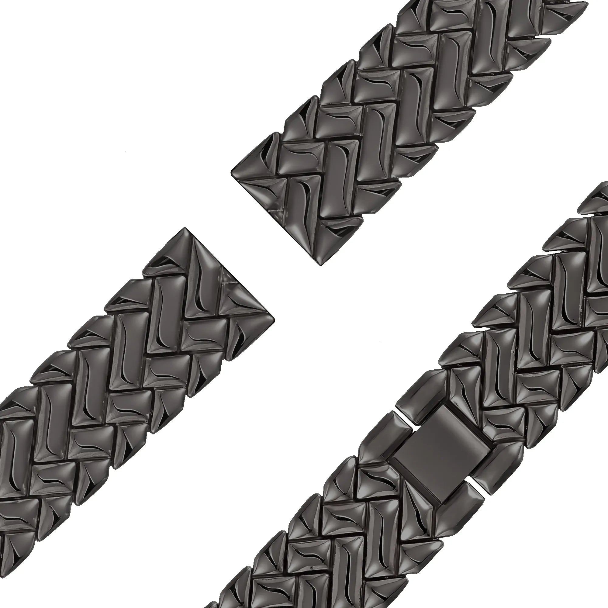 Bandz Bracelet metal 'V-Type' Fossil Gen 6 - 42mm (noir)