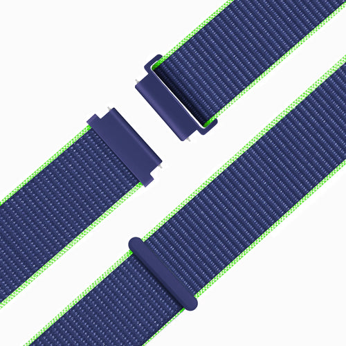 Bandz Bracelet nylon Garmin Forerunner 265s (bleu/lime)