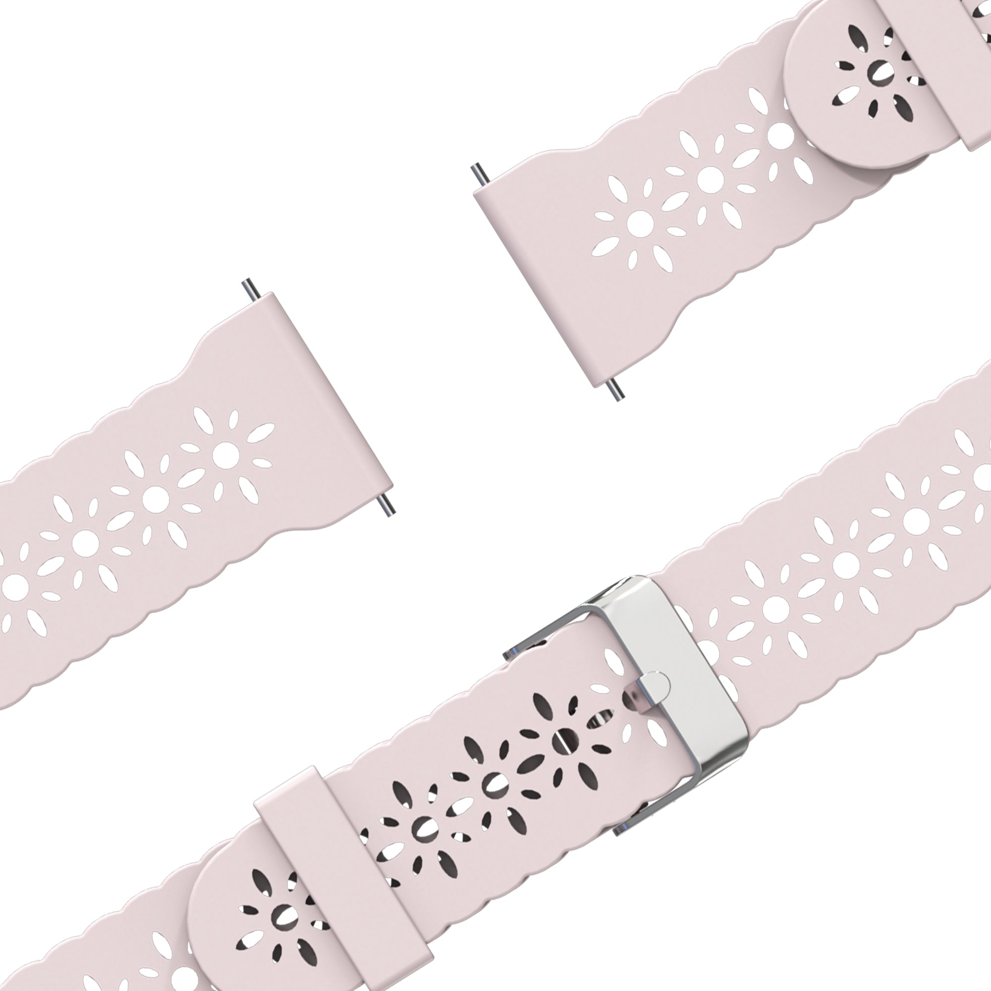 Bandz Garmin Vivomove Trend Silicone Strap 'Lace' (Pink)