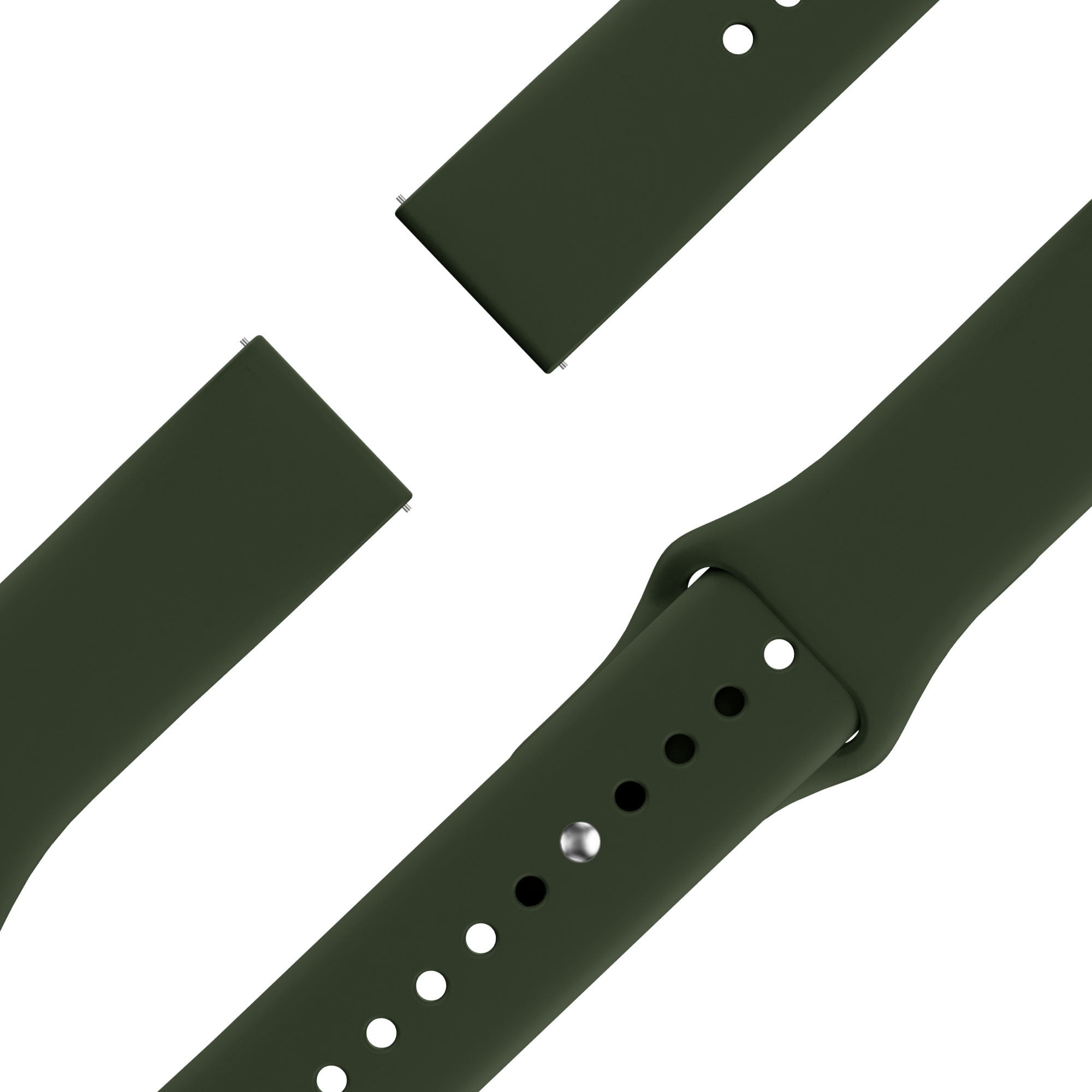Bandz Huawei Watch GT 6 - 46mm Sport Strap 'Deluxe' (Olive Green)