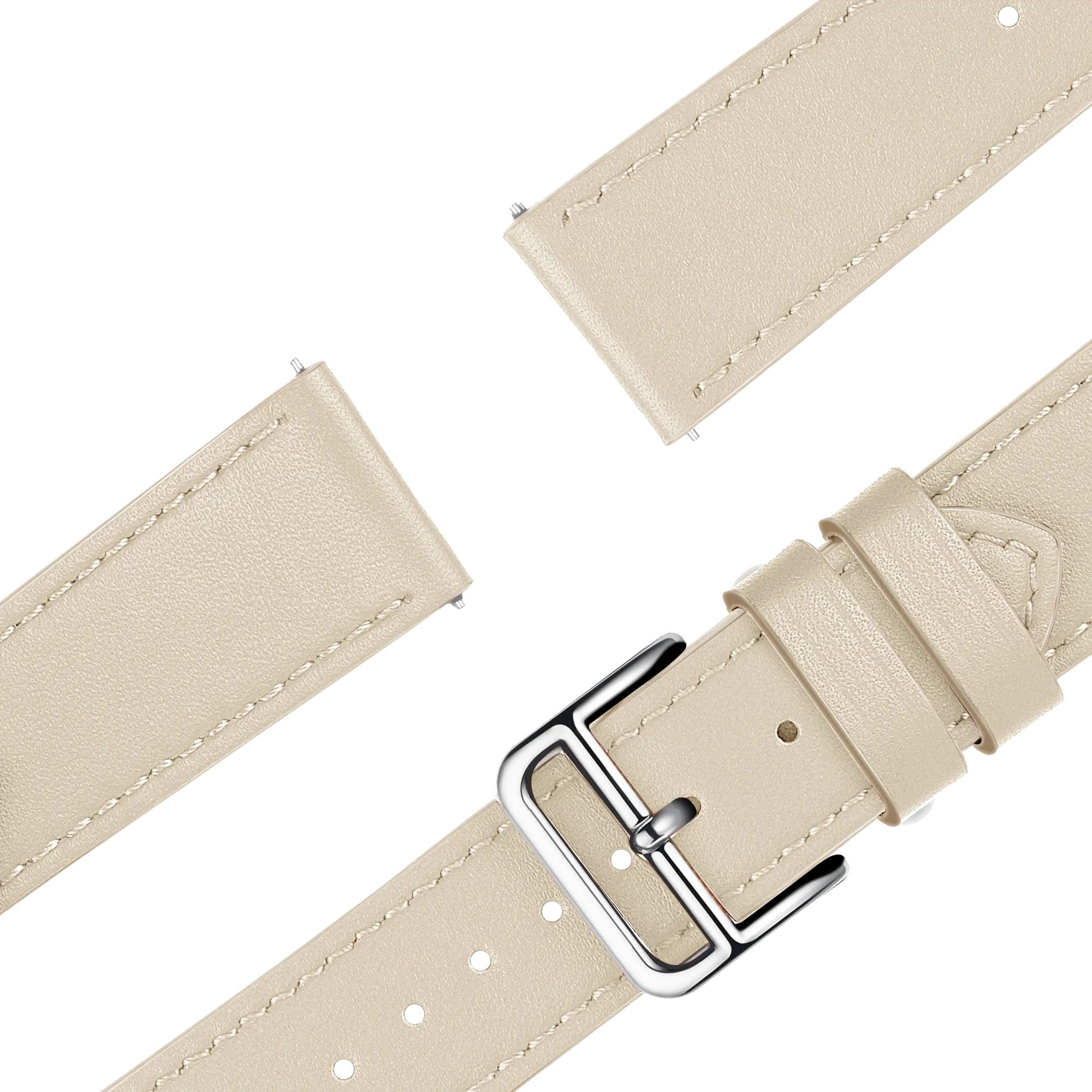 Bandz Bracelet cuir 'Deluxe' Garmin 18mm (beige)