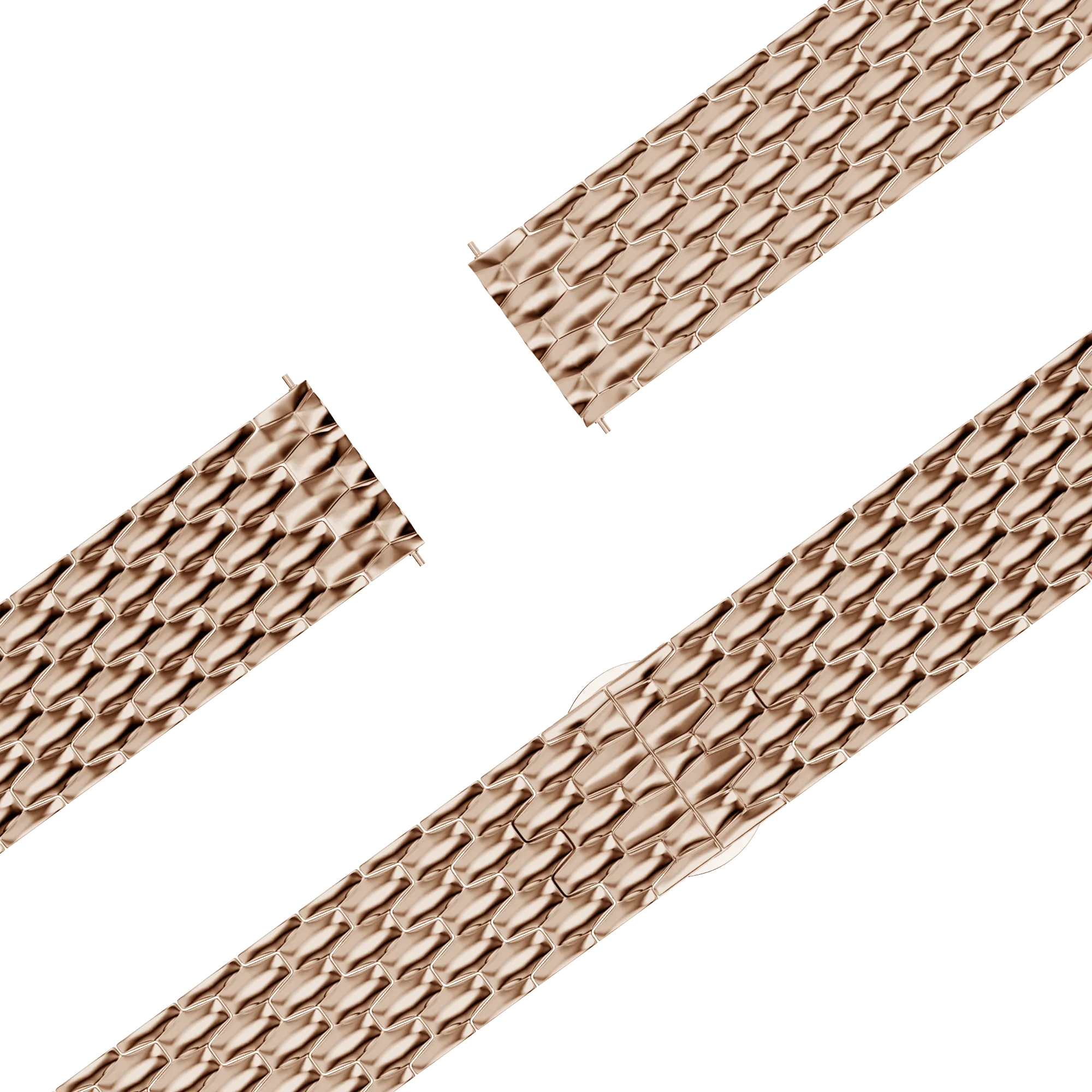 Bandz Bracelet acier 'Dragon' Garmin Forerunner 170 (or rose)