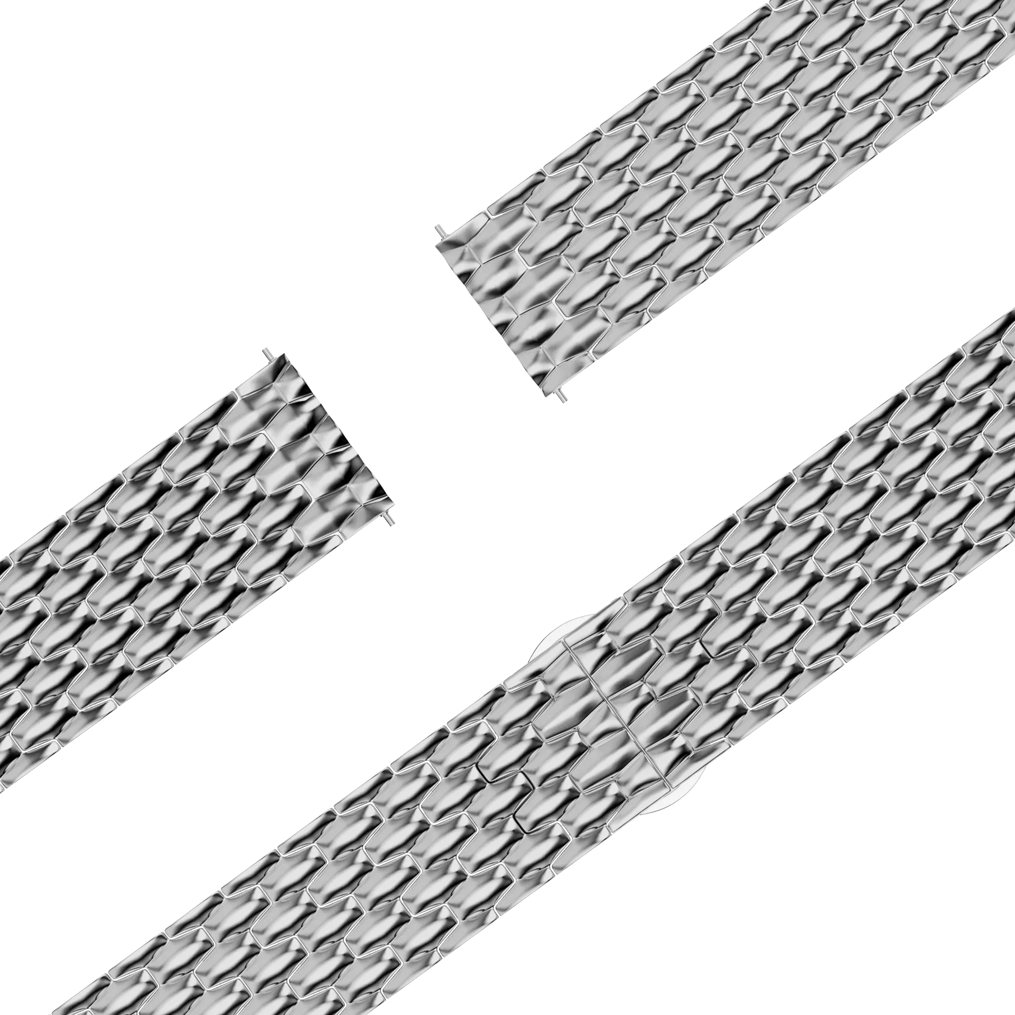 Bandz Bracelet acier 'Dragon' Garmin Forerunner 170 (argent)