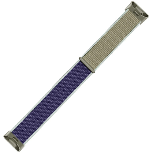 Nylon Strap, khaki, laid flat, joined, 45° top view