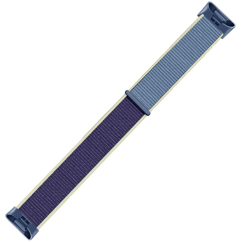 Nylon Strap, ocean blue, laid flat, joined, 45° top view