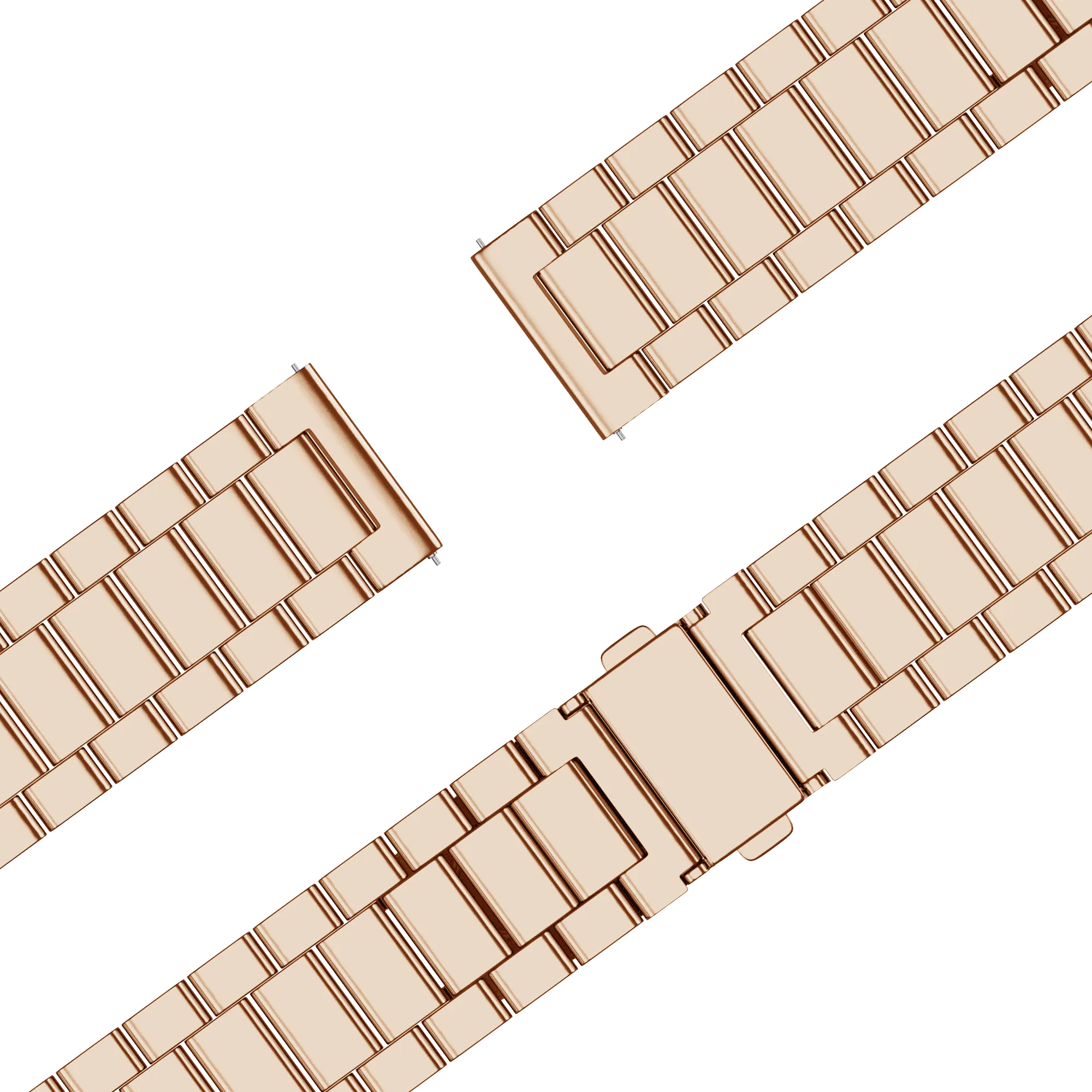 Bandz Bracelet acier 'Classic' Garmin Forerunner 70 (or rose)