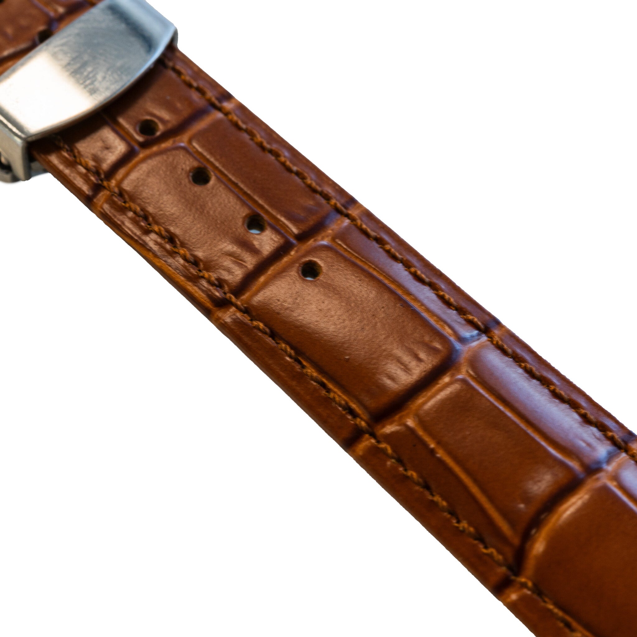 Bracelet cuir Samsung Galaxy Watch 4 Classic 46mm (Marron luxe)