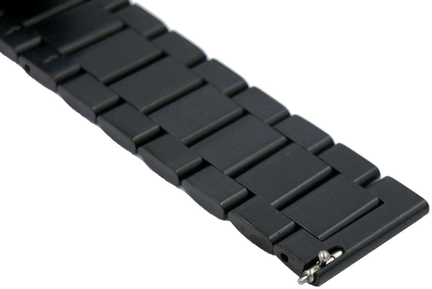 Bracelet acier Garmin Vivoactive 4 (noir)