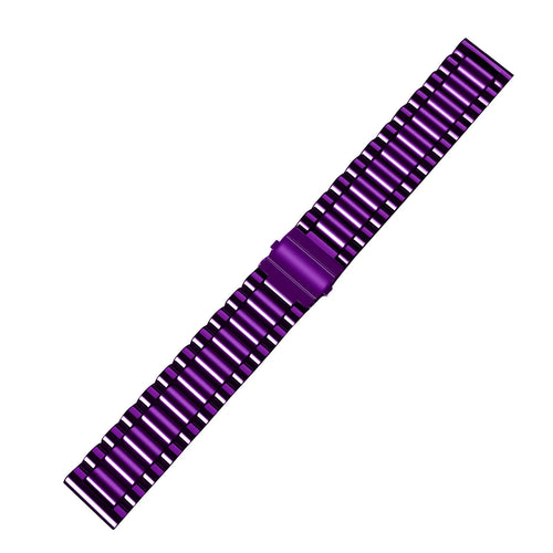 Steel Strap, purple, laid flat, joined, 45° top view